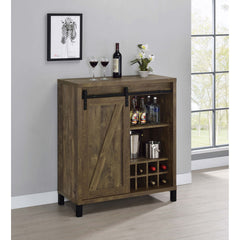 Arcata - Sliding Door Bar Cabinet - Oak