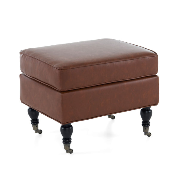 Ottoman, Square Design - Brown