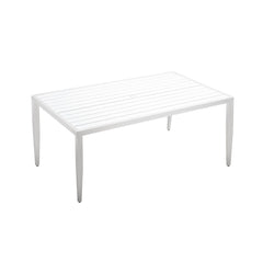 Outdoor Patio Dining Table With Tapered Feet & Umbrella Hole