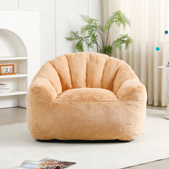 Beanbag Chair, Beanbag Sofa Chair With Armrests Stuffed High Density Foam
