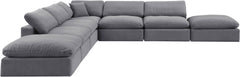 Comfy - 7 Piece Velvet Modular Corner Sectional