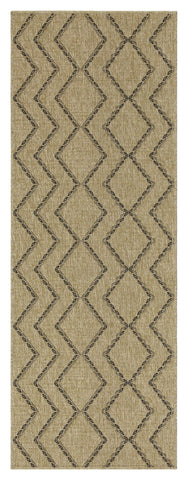 Earth - 5'3" X 7'3" Indoor, Outdoor Area Rug - Black, Natural