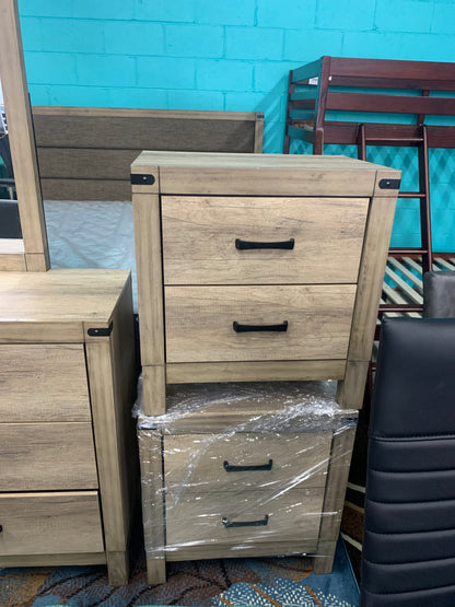 cama king de madera + dresser top +2 nightstand