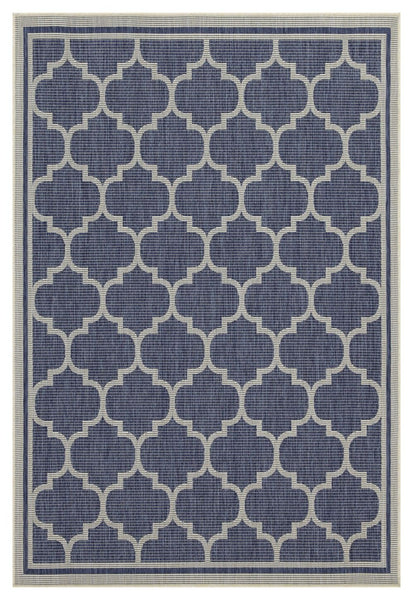 Sunshine - 5'3" X 7'3" Indoor, Outdoor Area Rug Polypropylene - Blue