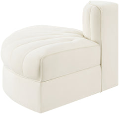 Rummi - Velvet Performance Fabric Upholstered Modular Chair