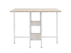 Raine - Counter Height Table - Antique White & Chrome