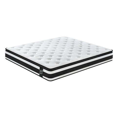 12" Breathable Hybrid Mattress, Memory Foam, Individual Pocket Springs