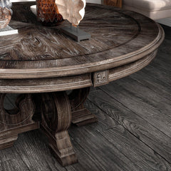 Elegant Dining Set Round Table And Side Chairs