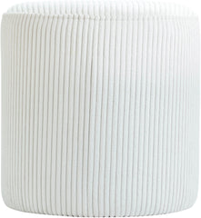 Roy - Round Microsuede Ottoman / Stool