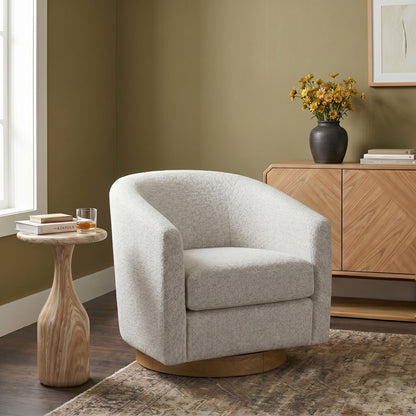 Modra - Performance Fabric Upholstered Swivel Accent Chair