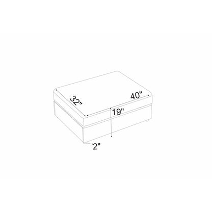 Upholstered Rectangle Ottoman