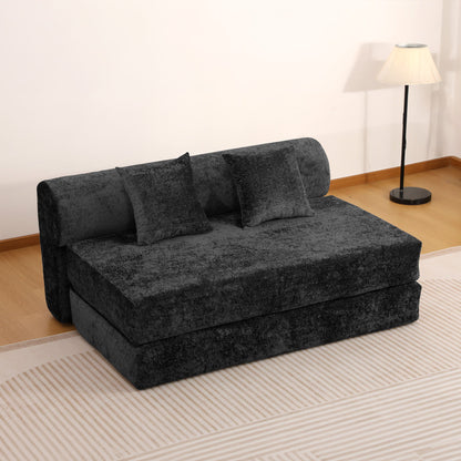 Convertible Design Sofa Bed, 2 Seater Fold Out Floor Couch
