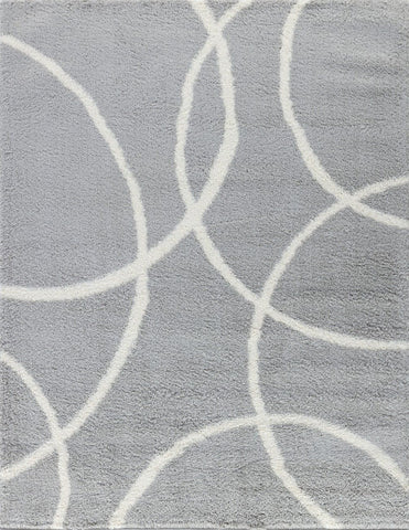 Loft Shag - 7'10" X 9'10" Shaggy Area Rug - Gray