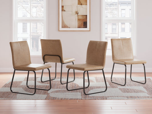 Pharwynn - Dining Upholstered Side Chair (Set of 4) - Toast