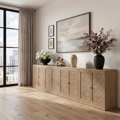Vero - Solid Wood And Oak Venee Sideboard/Buffet