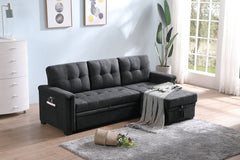 Kinsley - Sleeper Sectional Sofa Chaise With USB Charger And Tablet Pocket