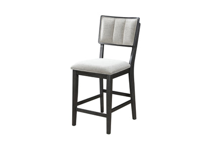 Cline - Counter Height Chair (Set of 2) - Charcoal / Gray