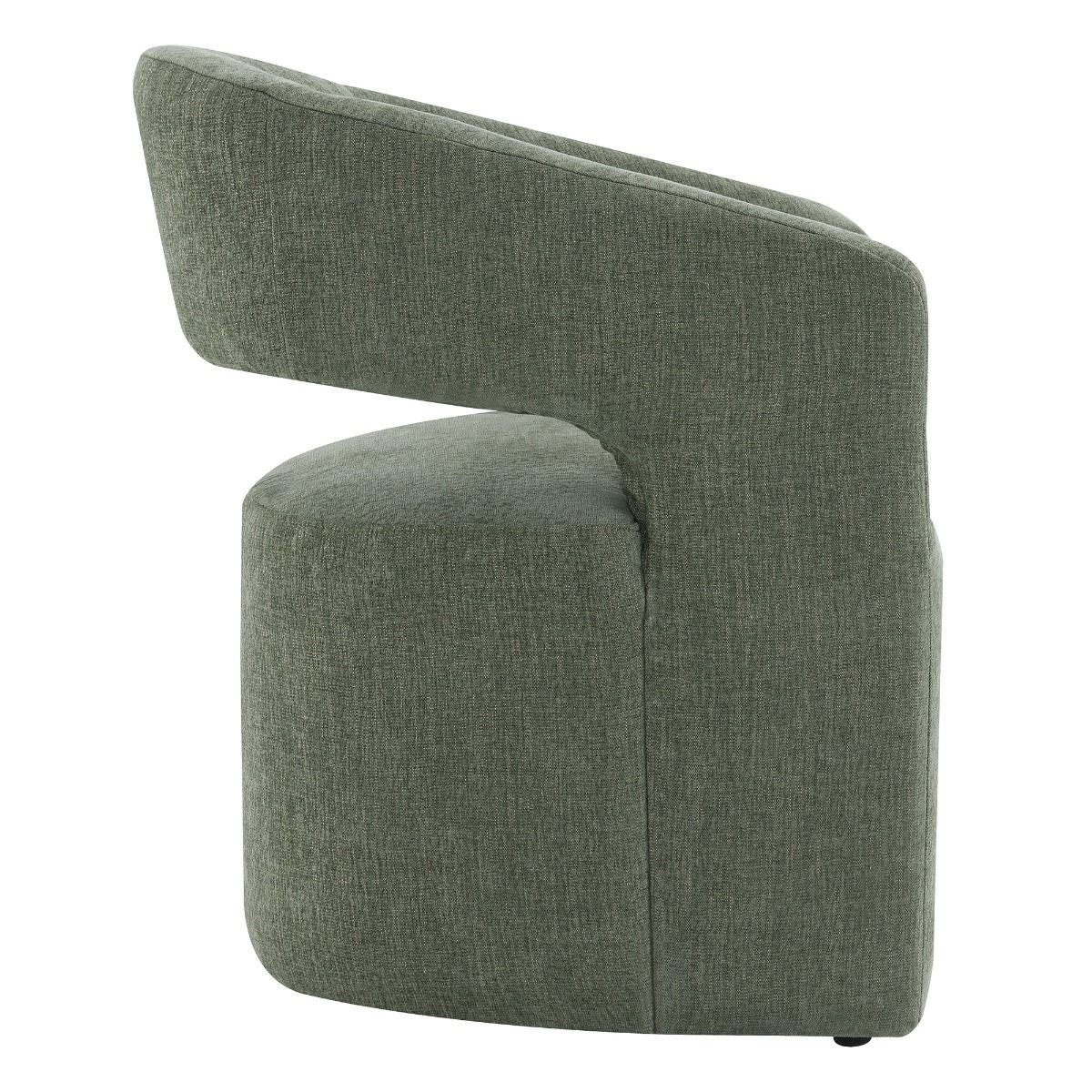 Libni - Arm Chair With Casters - Green Linen
