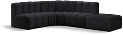 Arc - Velvet 5 Piece Corner Modular Sofa