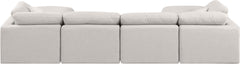 Indulge - Linen 6 Piece Modular Double Chaise Sectional