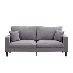 Modern Upholstered 2 Piece Sofa Set With 3 Seater And 2 Seater