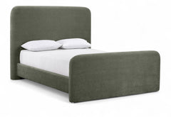 Fira - Chenille Fabric Upholstered Bed