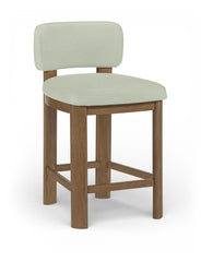 Paloma - Faux Leather Upholstered Counter Stool (Set of 2) - Brown Frame