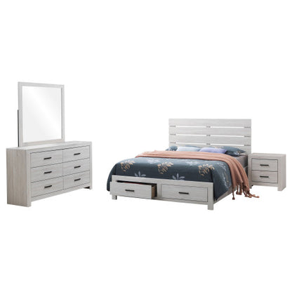 48-RECAMARA-B062S01989-White 4-piece Queen Bedroom Set