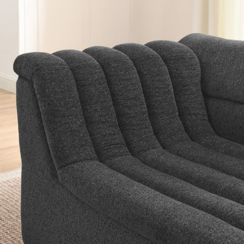 48-SALA SECCIONAL LIQUIDACION/135" U-Shaped Modular Sectional Sofa with Chaise and Movable Ottoman