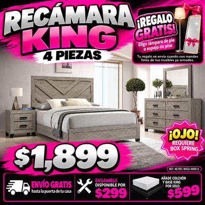 48-REC-WIGA-0008-K Recámara King