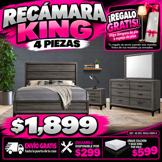 48-REC-WIGA-0009-K Recámara King