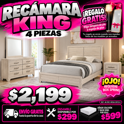48-REC-WIGA-0010-K Recámara King