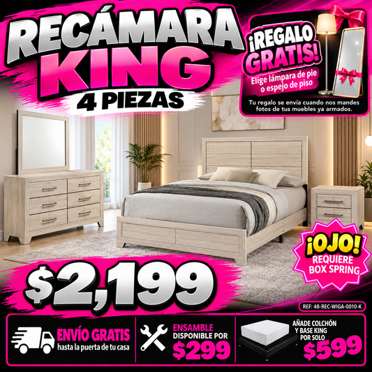 48-REC-WIGA-0010-K Recámara King