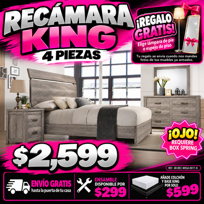 48-REC-WIGA-0011-K Recámara King
