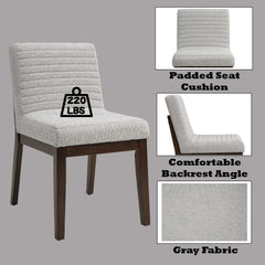 Edwyn - Linen Side Chair (Set of 2) - Gray