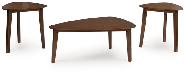 Lyncott - Brown - Occasional Wood Table Set (Set of 3)