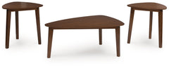 Lyncott - Brown - Occasional Wood Table Set (Set of 3)