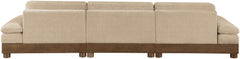 Turin - Chenille Fabric Upholstered Modular Sectional - Beige