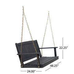 Tambora - Porch Swing Acacia Wood Slat Design
