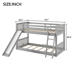 Bunk Bed & Convertible Slide And Ladder