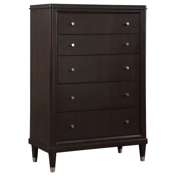 Niguel - 5 Drawer Chest Storage Furniture - Brown