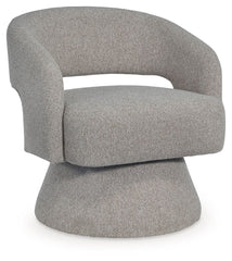 Nashkins - Swivel Accent Chair - Pebble