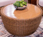 Double Point - Beige - Round Cocktail Table