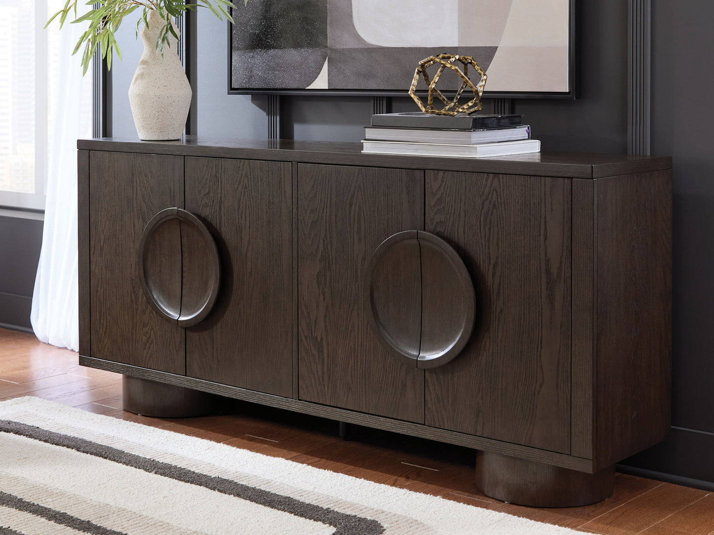 Veeda - Accent Cabinet - Dark Brown