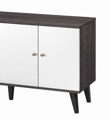 Amidon - TV Stand, With 2 Storage Shelves And 1 Cabinet