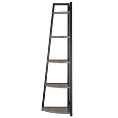 Tall 5 Tier Corner Bookshelf For Living Room
