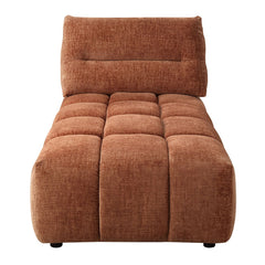 Loanna - Modular - Chaise - Coral Red Chenille