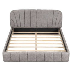 Elegant Design Upholstered Platform Bed