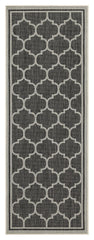 Sunshine - 5'3" X 7'3" Indoor & Outdoor Area Rug Polypropylene - Anthracite