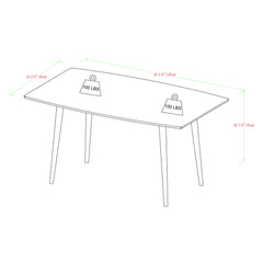 Mid-Century Modern Minimalist Dining Table - Acorn
